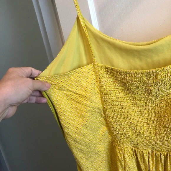 Tl xxl summer dress. Spaghetti straps, lined , zipper on side- elastic back used - Picture 7 of 9